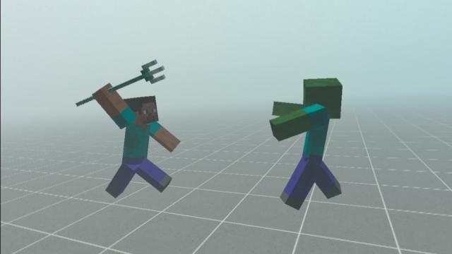 Modpack: Minecraft Weapons & Avatars for Bonelab