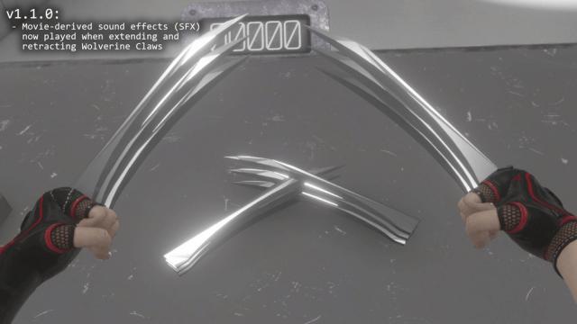 Wolverine Claws (Extend and Retract With SFX)