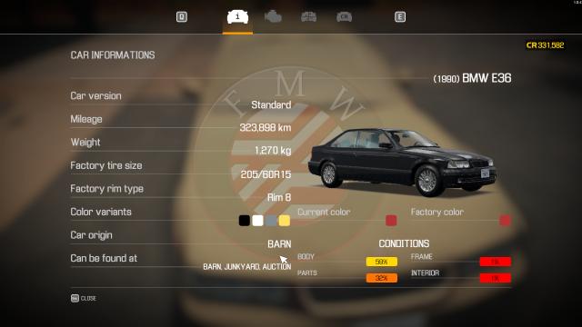 BMW  BMW Names Proper for Car Mechanic Simulator 2021