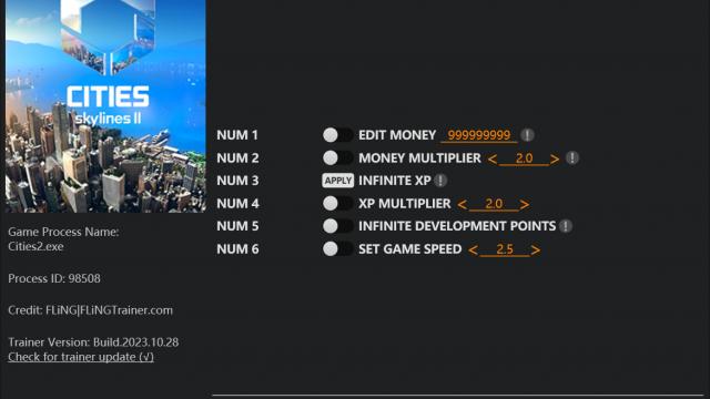 Cities: Skylines II Trainer