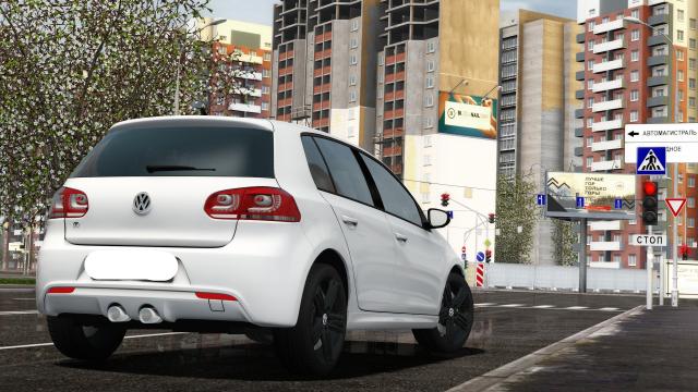 2010 Volkswagen Golf 6R для City Car Driving