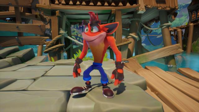 Классический Крэш Бандикут с масками / Crash Bandicoot Classic Skin with Masks для Crash Bandicoot 4: It’s About Time