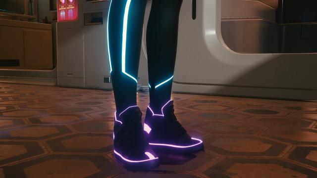 Tron-Inspired Shoes - FemV - ArchiveXL для Cyberpunk 2077