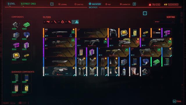 Сейв за кочевника с читами за мужчину / Male V Nomad starting save для Cyberpunk 2077
