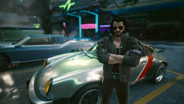 Пресет Джонні Сільверхенда / Johnny Silverhand Character Preset (Cybercat) для Cyberpunk 2077