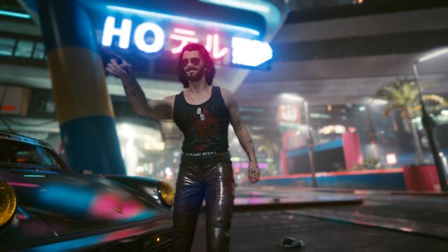 Пресет Джонні Сільверхенда / Johnny Silverhand Character Preset (Cybercat) для Cyberpunk 2077