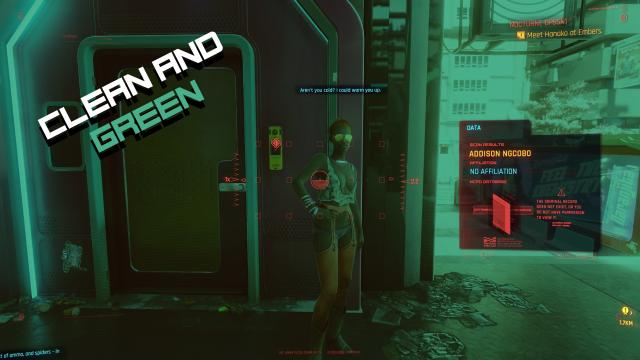 Spicy Clean Hack Screen for Cyberpunk 2077