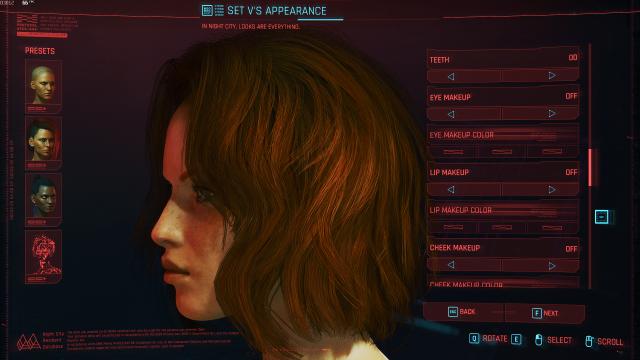 Пресет Черной Вдовы / Black Widow Preset (Cybercat) для Cyberpunk 2077