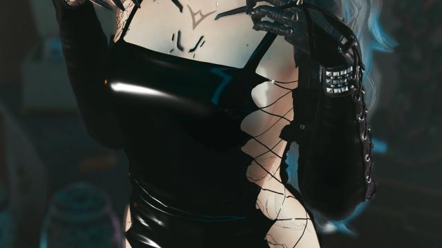 Lotus Dress - Archive XL для Cyberpunk 2077