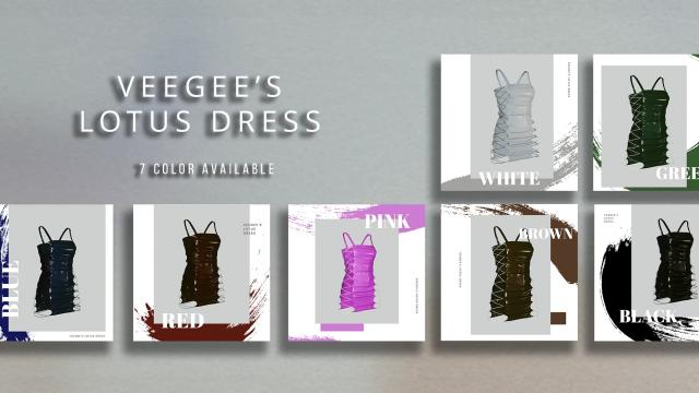 Lotus Dress - Archive XL для Cyberpunk 2077