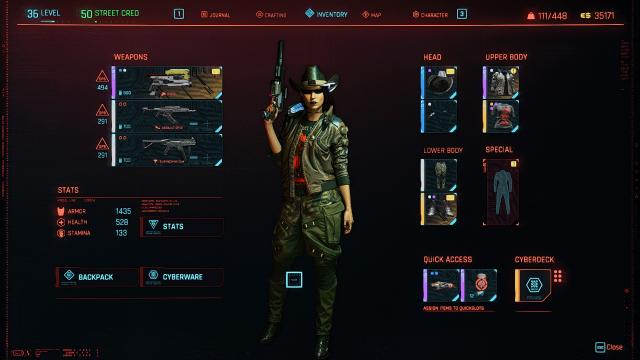 Конверт поточного спорядження в легендарні аналоги / Convert equipped weapons and clothing to legendary для Cyberpunk 2077