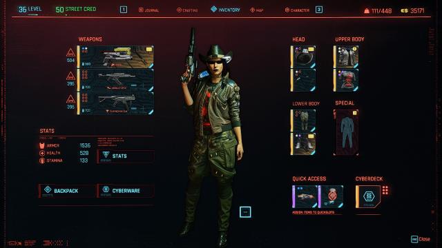 Конверт поточного спорядження в легендарні аналоги / Convert equipped weapons and clothing to legendary для Cyberpunk 2077