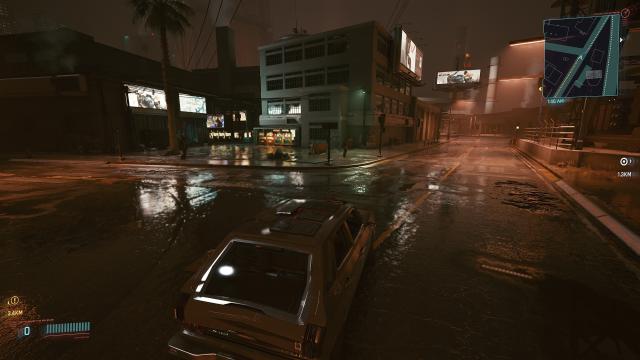 Wetter Roads RTX для Cyberpunk 2077