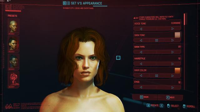 Пресет Чорної Вдови / Black Widow Preset (Cybercat) для Cyberpunk 2077