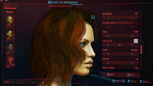 Пресет Чорної Вдови / Black Widow Preset (Cybercat) для Cyberpunk 2077