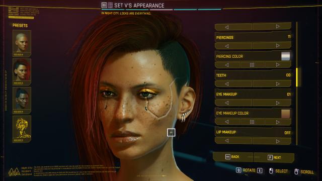 Кастомні кольори для макіяжу очей / Custom Eye Makeup Colors для Cyberpunk 2077