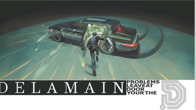 Ретекстур реклами Delamain / Delamain Ad Retexture для Cyberpunk 2077