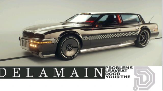 Ретекстур реклами Delamain / Delamain Ad Retexture для Cyberpunk 2077