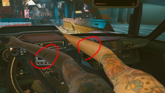 Видалення слідів від ін'єкцій / Remove the holes left by the injection для Cyberpunk 2077