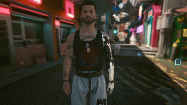 Рука татуювання Джонні / Johnny Silverhand's Arm and Tattoos для Cyberpunk 2077