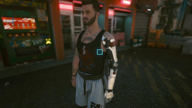 Johnny Silverhand's Arm and Tattoos for Cyberpunk 2077