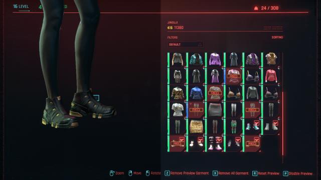 Перегляд предметів / Vendor Preview для Cyberpunk 2077