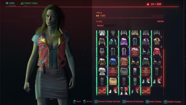 Перегляд предметів / Vendor Preview для Cyberpunk 2077