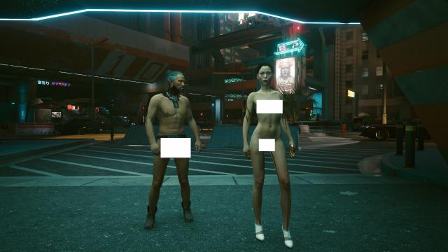 Нудітське місто / Nudist City Mod для Cyberpunk 2077