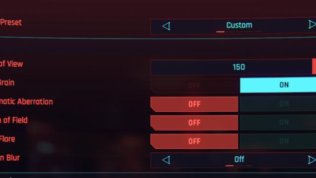 Better Field Of View Slider для Cyberpunk 2077
