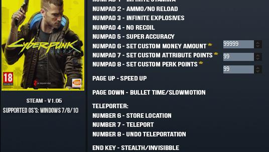 Cyberpunk 2077  Cyberpunk 2077 Trainer