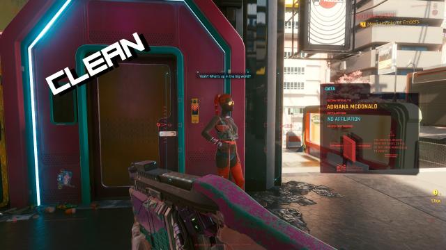 Чисте меню злому / Spicy Clean Hack Screen для Cyberpunk 2077