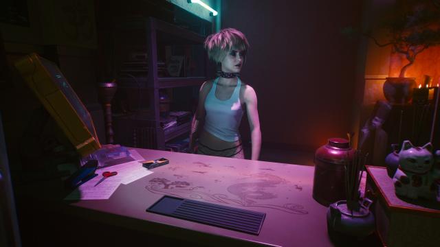 Misty in her Undies для Cyberpunk 2077