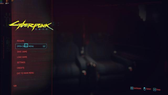 Cyber Engine Tweaks for Cyberpunk 2077