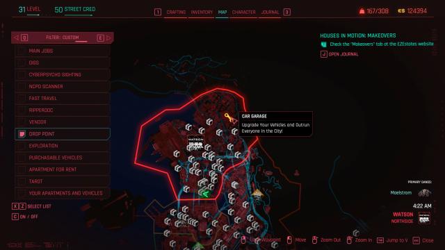 Car Modification Shop для Cyberpunk 2077