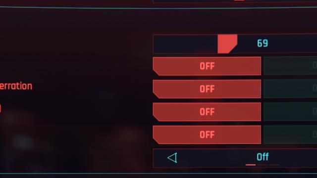 Better Field Of View Slider for Cyberpunk 2077