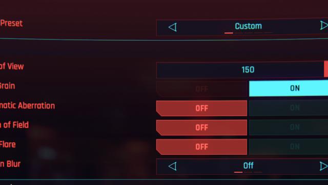 Better Field Of View Slider for Cyberpunk 2077