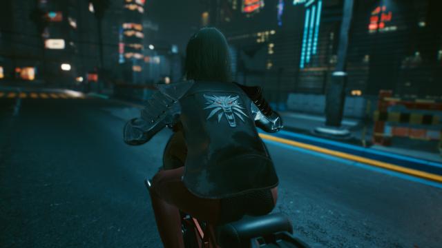 Chrome Witcher Jacket for Cyberpunk 2077