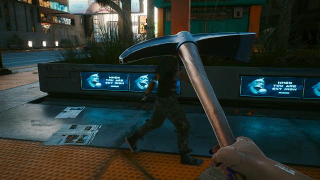 Кирка / Pickaxe Mod для Cyberpunk 2077