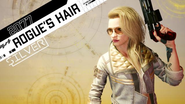 2077 Rogue's Hair для Cyberpunk 2077