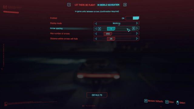 Mod Settings for Cyberpunk 2077