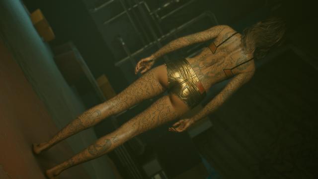 Kala's Valentino Tattoos for Masculine and Feminine V для Cyberpunk 2077