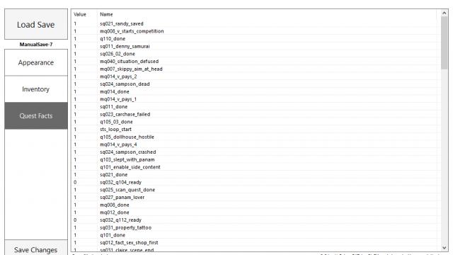 Save Editor (Project CyberCAT-SimpleGUI) for Cyberpunk 2077