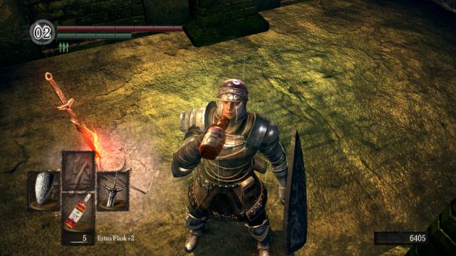 Виньяк вместо Эстуса / Rubin Vinjak replacer for estus для Dark Souls