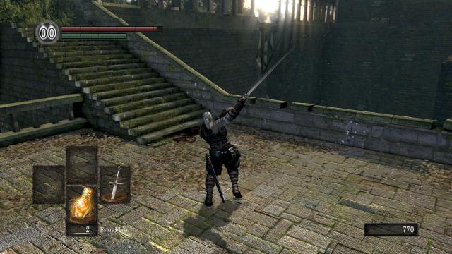 Геральт из Ривии / Geralt of Rivia re-texture для Dark Souls