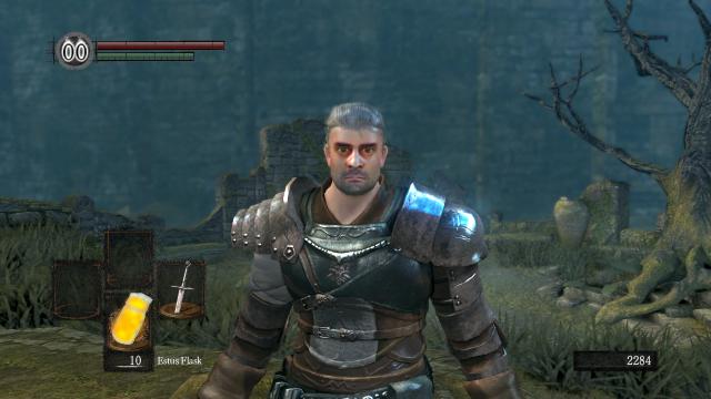 Геральт из Ривии / Geralt of Rivia re-texture для Dark Souls
