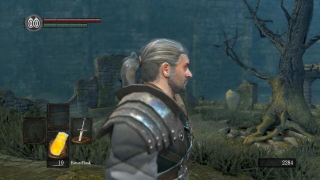 Геральт из Ривии / Geralt of Rivia re-texture для Dark Souls