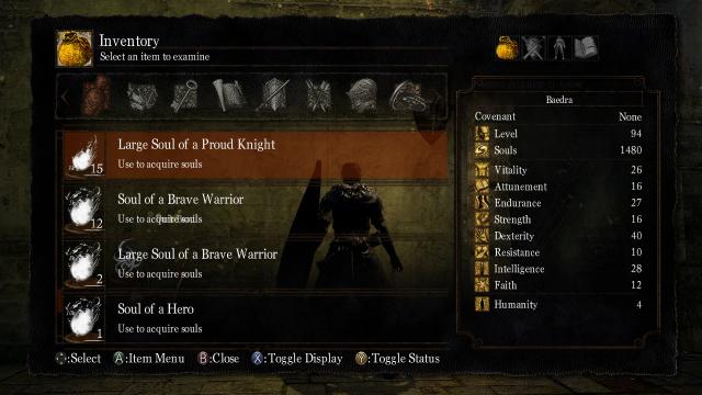 Количество душ / Soul Item Numbers для Dark Souls