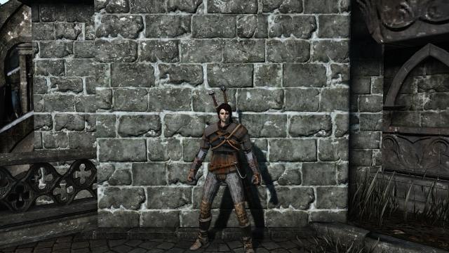 Сет Геральта / Geralt of Rivia armor and swords для Dark Souls 3