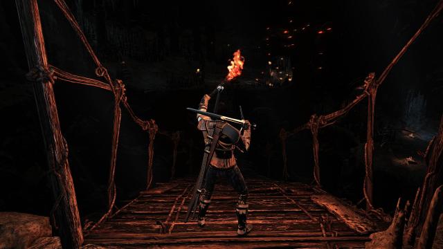 Сет Геральта / Geralt of Rivia armor and swords для Dark Souls 3