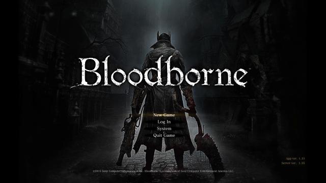 Bloodborne HUD and menus